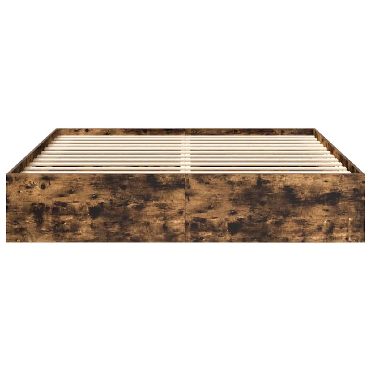 vidaXL Πλαίσιο Κρεβατιού Καπνιστή Δρυς 180 x 200 εκ. Super King