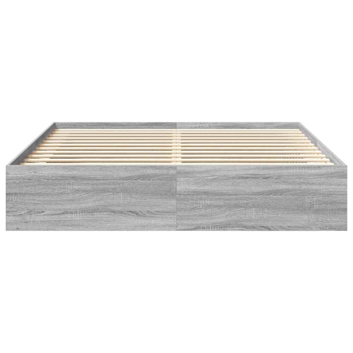 vidaXL Πλαίσιο Κρεβατιού Γκρι Sonoma 180 x 200 εκ. Super King
