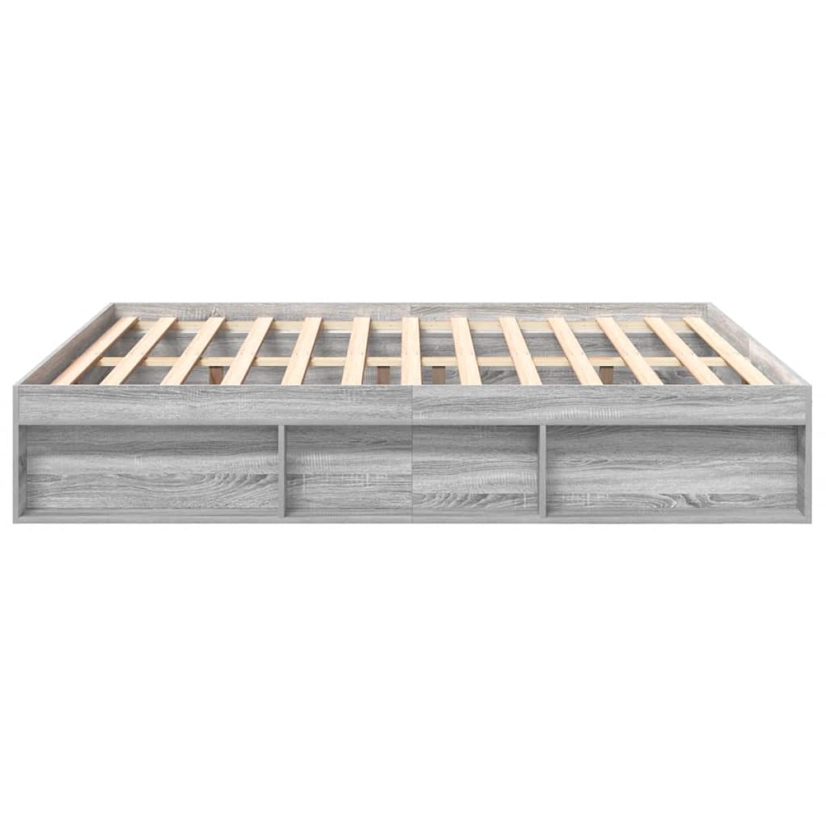 vidaXL Πλαίσιο Κρεβατιού Γκρι Sonoma 180 x 200 εκ. Super King