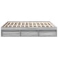 vidaXL Πλαίσιο Κρεβατιού Γκρι Sonoma 180 x 200 εκ. Super King