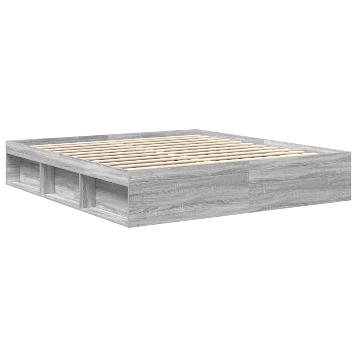 vidaXL Πλαίσιο Κρεβατιού Γκρι Sonoma 200x200 εκ.