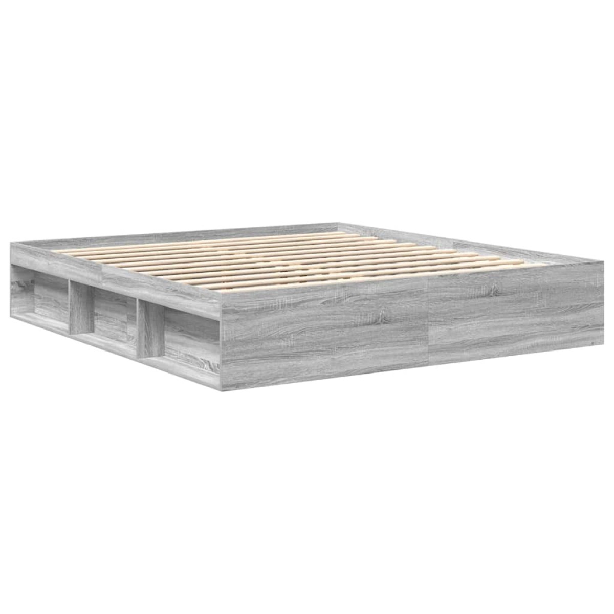 vidaXL Πλαίσιο Κρεβατιού Γκρι Sonoma 200x200 εκ.