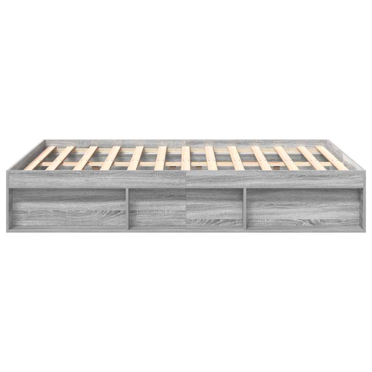 vidaXL Πλαίσιο Κρεβατιού Γκρι Sonoma 120x190 εκ. Small Double
