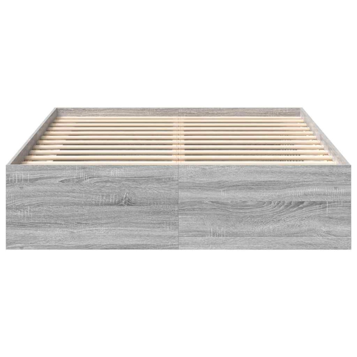 vidaXL Πλαίσιο Κρεβατιού Γκρι Sonoma 140x190 εκ.