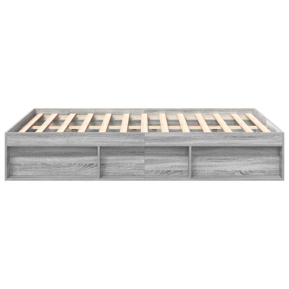 vidaXL Πλαίσιο Κρεβατιού Γκρι Sonoma 140x190 εκ.