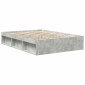 vidaXL Πλαίσιο Κρεβατιού Γκρι Σκυροδέματος 135x190 εκ. Double