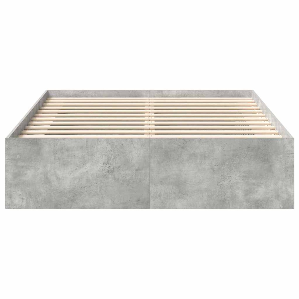 vidaXL Πλαίσιο Κρεβατιού Γκρι Σκυροδέματος 135x190 εκ. Double