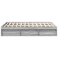 vidaXL Πλαίσιο Κρεβατιού Γκρι Sonoma 135 x 190 εκ. Double