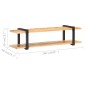 vidaXL Έπιπλο Τηλεόρασης 160x40x40 εκ. Μασίφ Ακατέργαστο Ξύλο Μάνγκο
