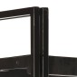 vidaXL Βιβλιοθήκη με 3 Επίπεδα Μαύρη 90x30x80 εκ. Μασίφ Ξύλο Μάνγκο