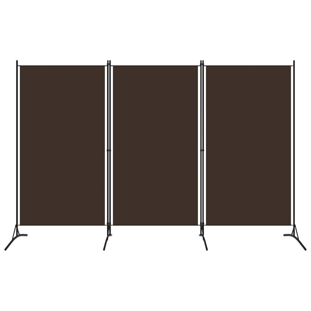 vidaXL Διαχωριστικό Δωματίου με 3 Πάνελ Καφέ 260 x 180 εκ.