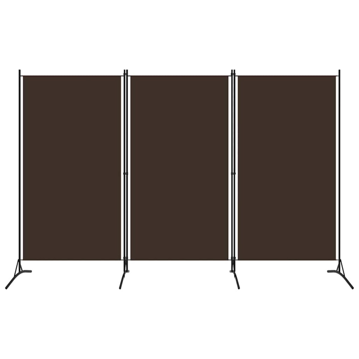 vidaXL Διαχωριστικό Δωματίου με 3 Πάνελ Καφέ 260 x 180 εκ.