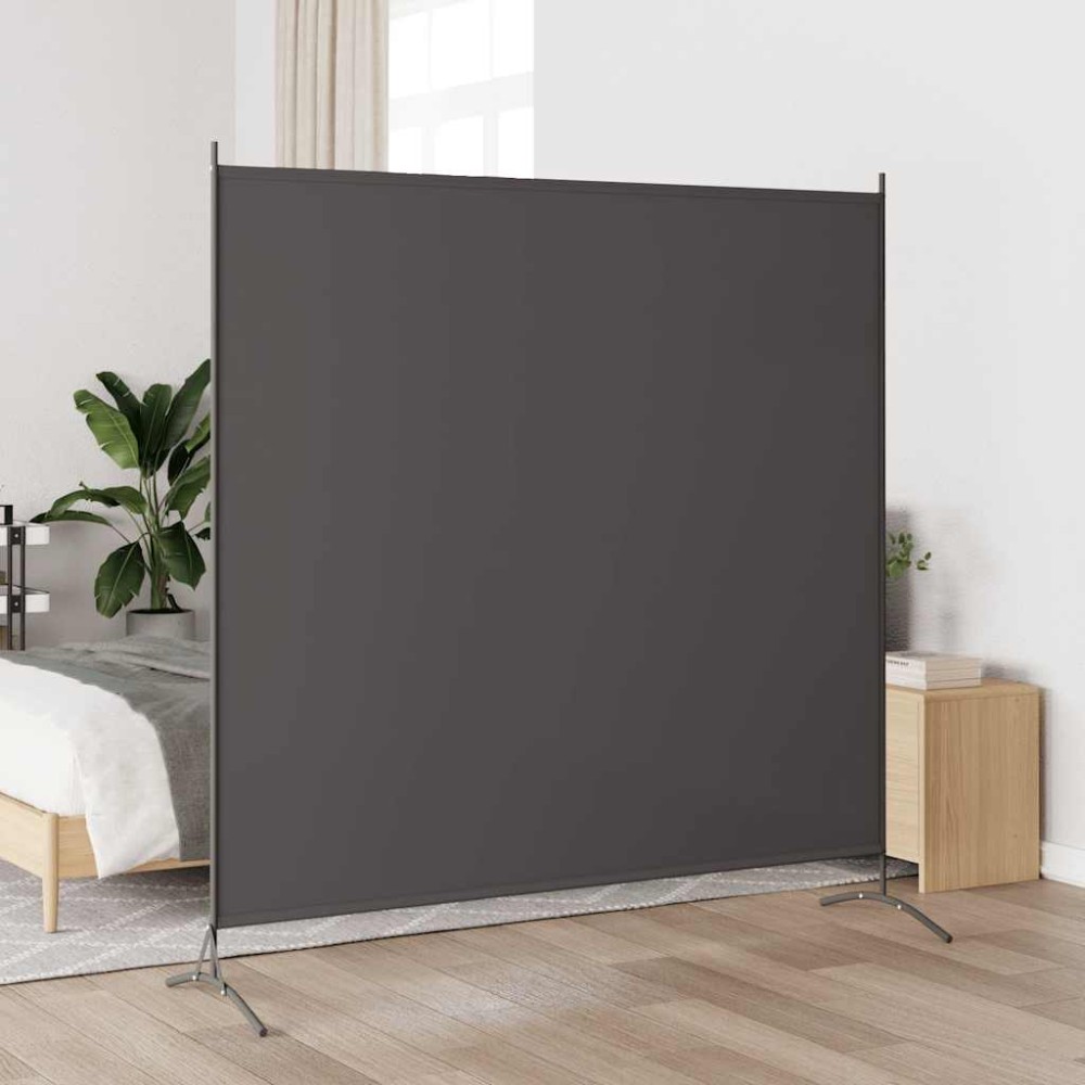 vidaXL Διαχωριστικό Δωματίου με Ανθρακί 175 x 180 εκ. Υφασμάτινο