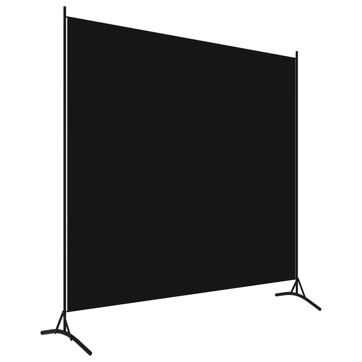 vidaXL Διαχωριστικό Δωματίου με 1 Πάνελ Μαύρο 175 x 180 εκ.