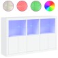 vidaXL Μπουφές με Φώτα LED Λευκός 162 x 37 x 100 εκ.