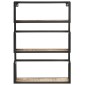 vidaXL Ραφιέρα Τοίχου 60x20x85 εκ. από Ακατέργαστο Ξύλο Μάνγκο