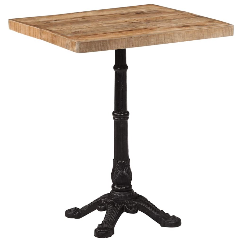 vidaXL Τραπέζι Bistro 60 x 60 x 77 εκ. Ακατέργαστο Ξύλο Μάνγκο