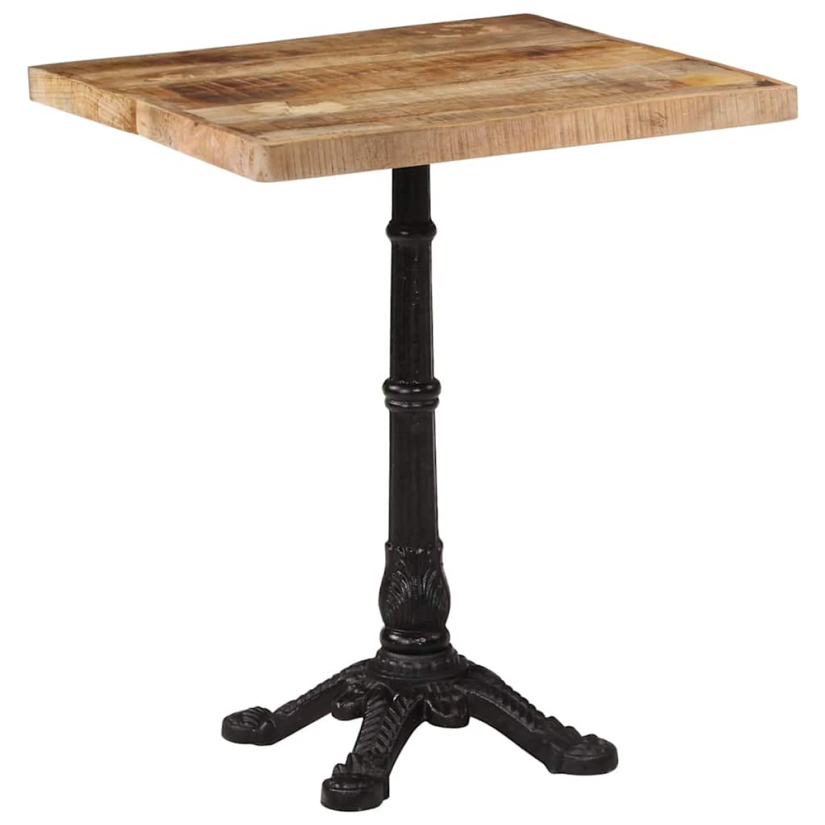 vidaXL Τραπέζι Bistro 60 x 60 x 77 εκ. Ακατέργαστο Ξύλο Μάνγκο