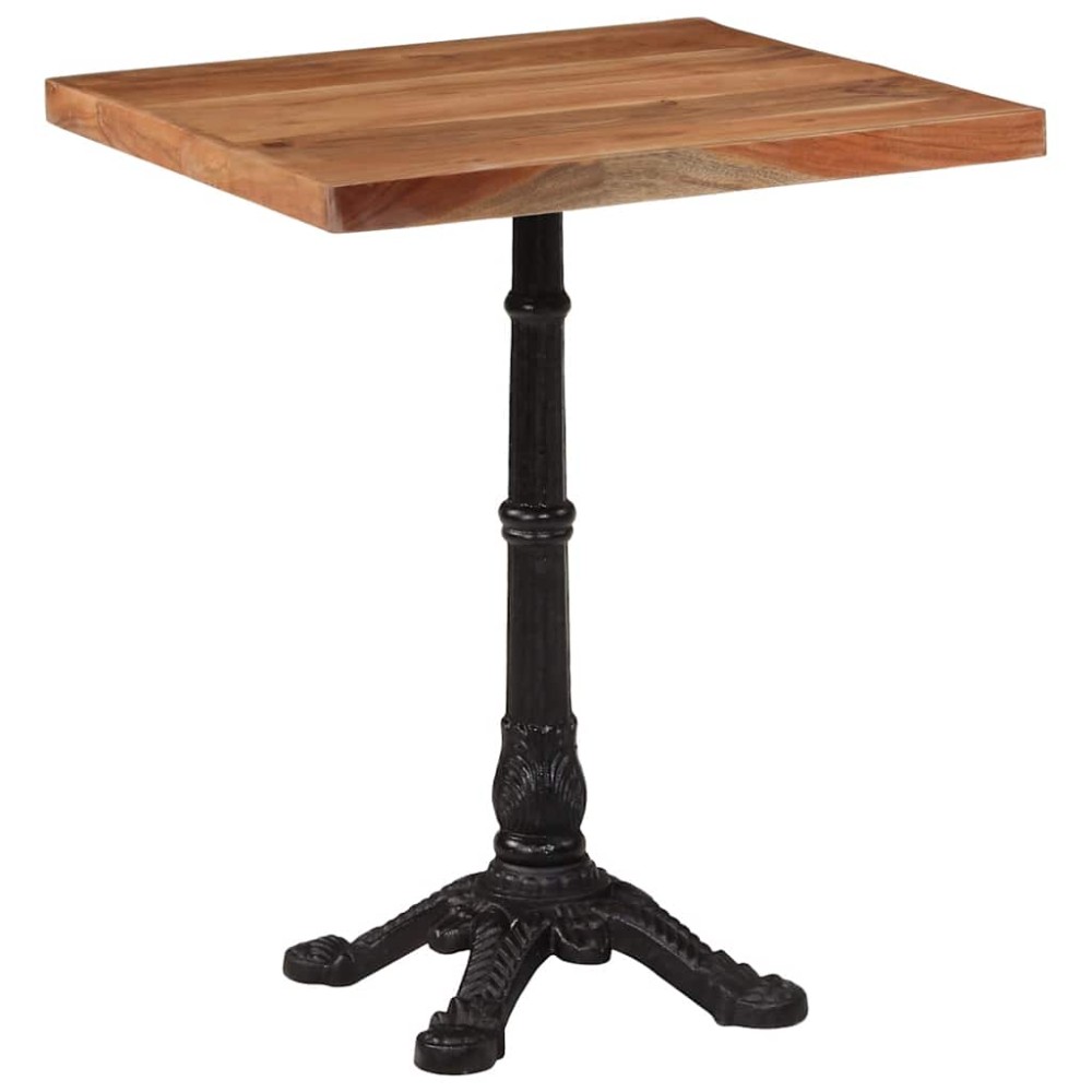 vidaXL Τραπέζι Bistro 60 x 60 x 76 εκ. από Μασίφ Ξύλο Ακακίας