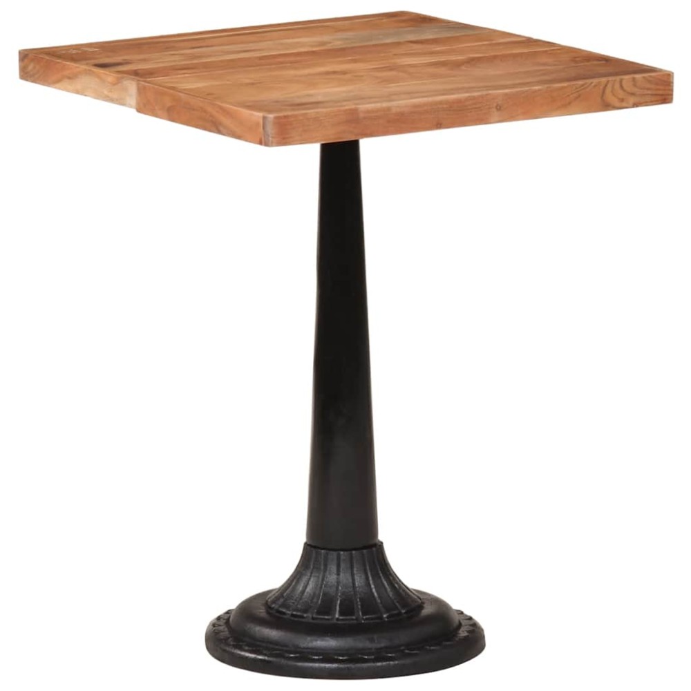 vidaXL Τραπέζι Bistro 60 x 60 x 76 εκ. από Μασίφ Ξύλο Ακακίας