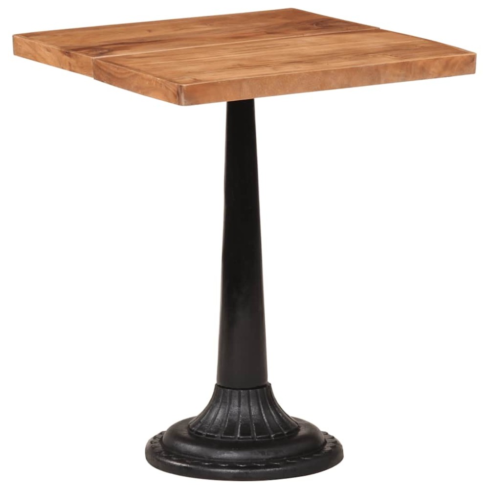 vidaXL Τραπέζι Bistro 60 x 60 x 76 εκ. από Μασίφ Ξύλο Ακακίας