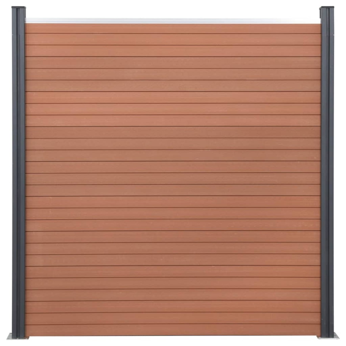 vidaXL Σετ Πάνελ Περίφραξης Καφέ 180 x 186 εκ. από WPC