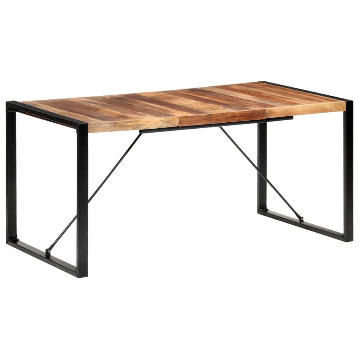 vidaXL Τραπεζαρία 160 x 80 x 75 εκ. Μασίφ Ξύλο με Φινίρισμα Sheesham