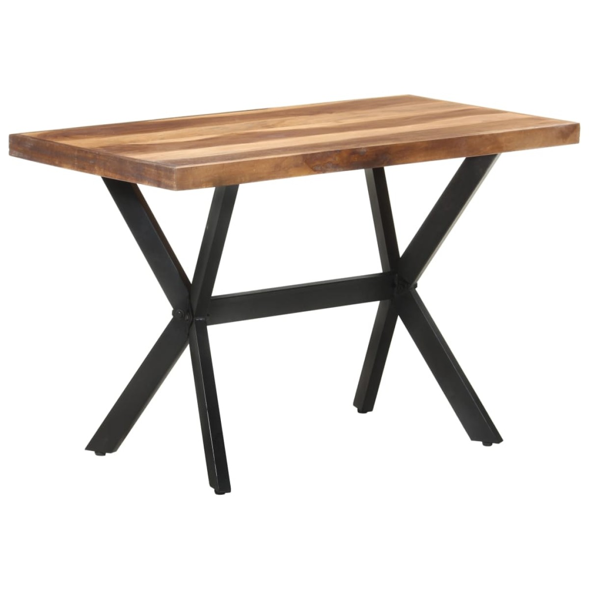 vidaXL Τραπεζαρία 120 x 60 x 75 εκ. Μασίφ Ξύλο & Μελί Φινίρισμα