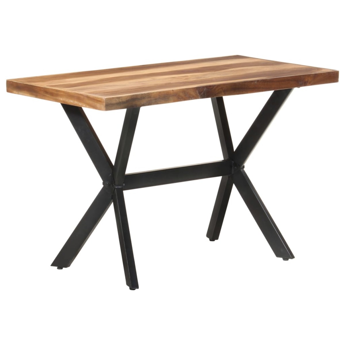 vidaXL Τραπεζαρία 120 x 60 x 75 εκ. Μασίφ Ξύλο & Μελί Φινίρισμα