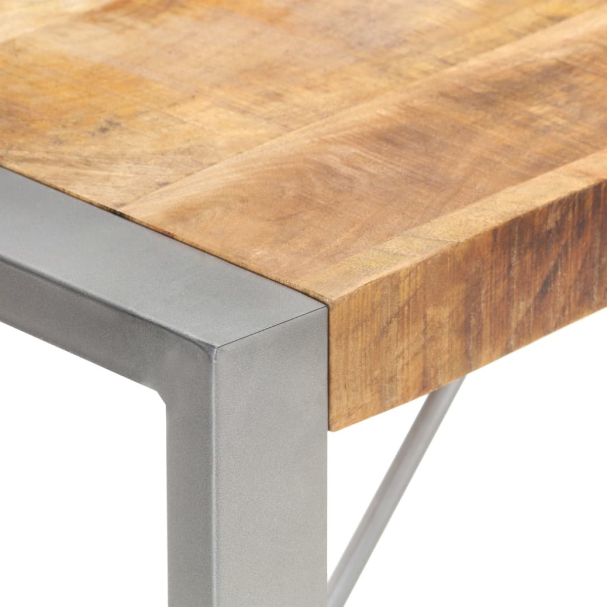 vidaXL Τραπεζαρία 180 x 90 x 75 εκ. από Μασίφ Ακατέργαστο Ξύλο Μάνγκο