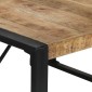 vidaXL Τραπεζαρία 140 x 140 x 75 εκ. από Ακατέργαστο Ξύλο Μάνγκο