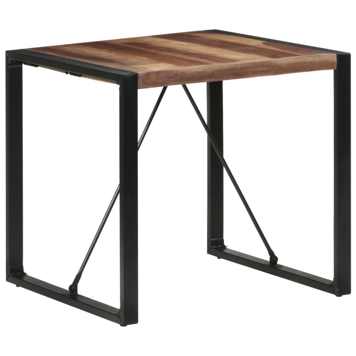 vidaXL Τραπεζαρία 80 x 80 x 75 εκ. Μασίφ Ξύλο με Φινίρισμα Sheesham