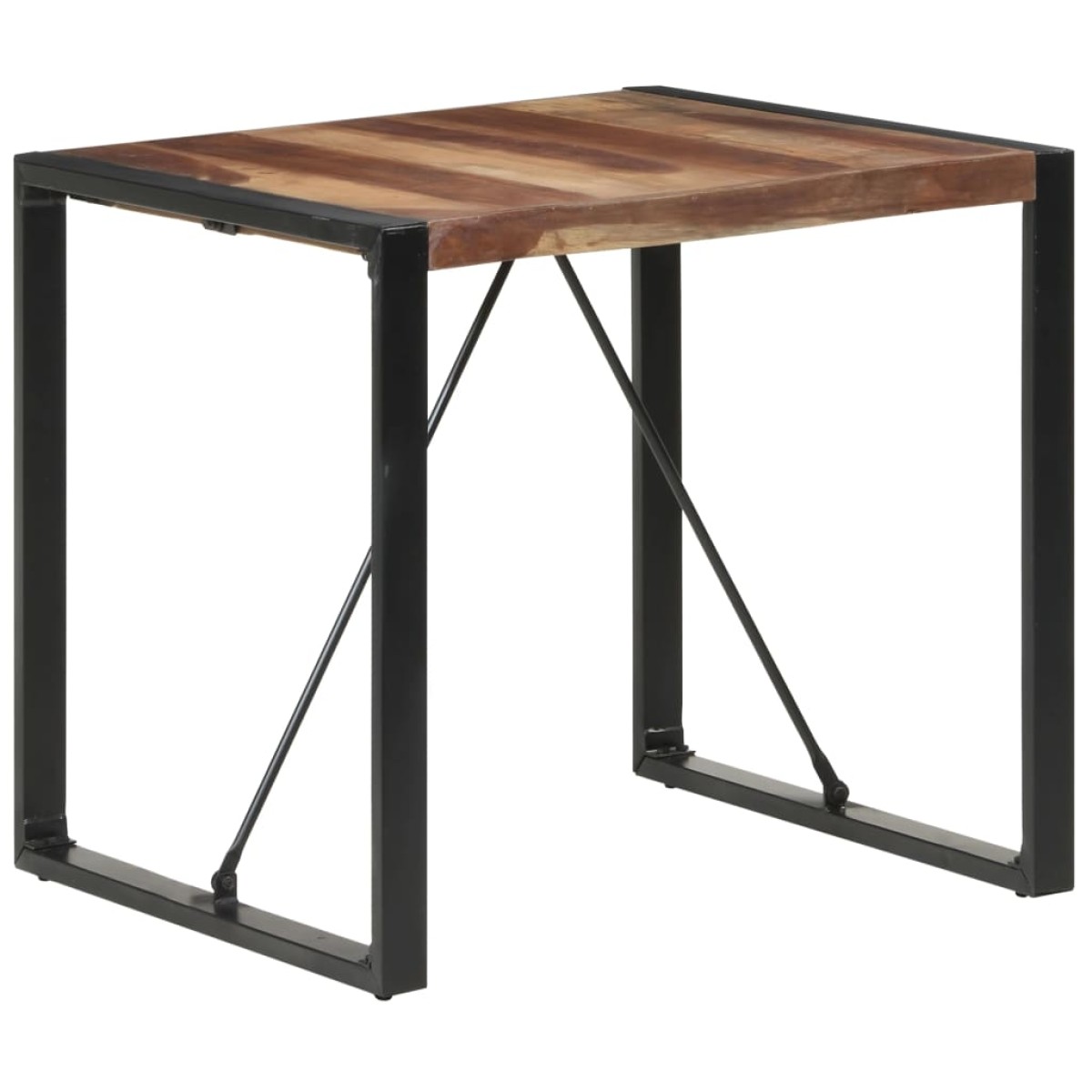 vidaXL Τραπεζαρία 80 x 80 x 75 εκ. Μασίφ Ξύλο με Φινίρισμα Sheesham