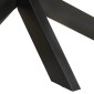 vidaXL Τραπεζαρία Οβάλ 200 x 100 x 75 εκ. από Ακατέργαστο Ξύλο Μάνγκο