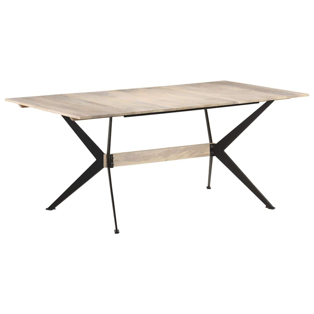 vidaXL Τραπεζαρία 180 x 90 x 76 εκ. από Μασίφ Ξύλο Μάνγκο
