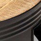 vidaXL Τραπέζι Σαλονιού Μαύρο 68x68x36 εκ. Μασίφ Ακατέργ. Ξύλο Μάνγκο