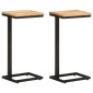 vidaXL Τραπέζια Βοηθητικά 2 τεμ. 31,5x24,5x64,5 εκ. Μασίφ Ξύλο Ακακίας
