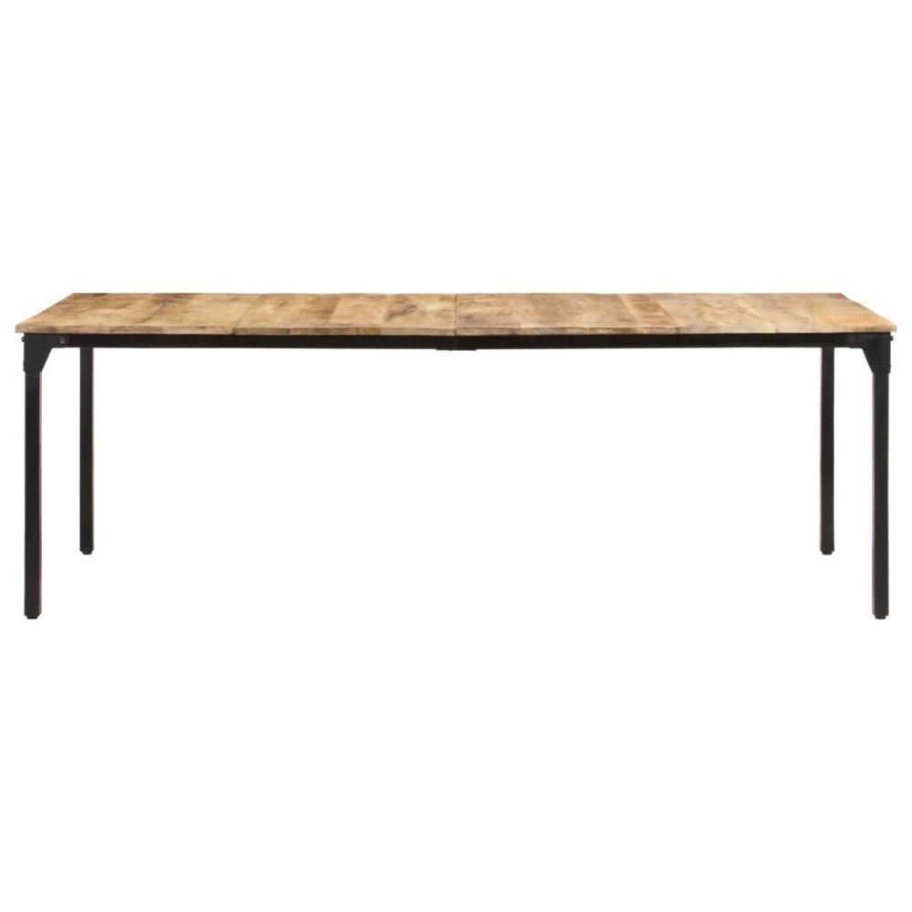 vidaXL Τραπεζαρία 220 x 100 x 76 εκ. από Ακατέργαστο Ξύλο Μάνγκο