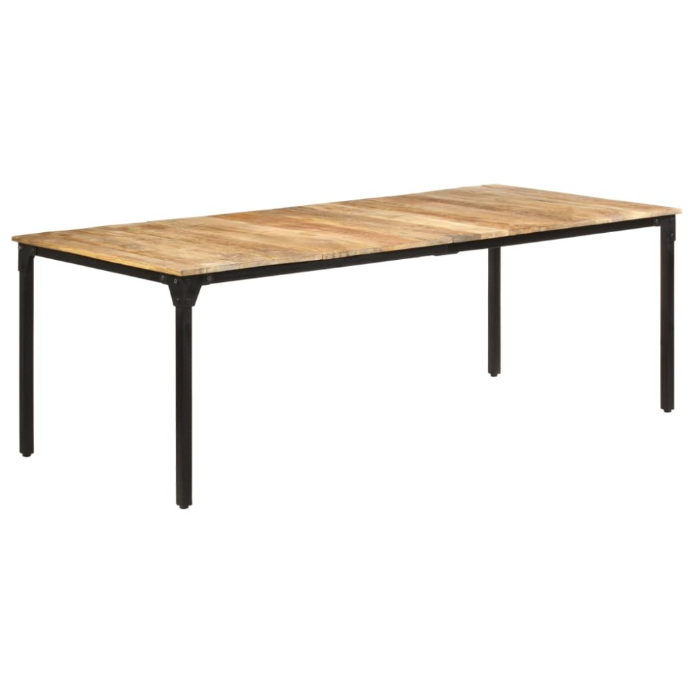 vidaXL Τραπεζαρία 220 x 100 x 76 εκ. από Ακατέργαστο Ξύλο Μάνγκο