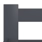 vidaXL Πλαίσιο Κρεβατιού Σκούρο Γκρι 200 x 200 εκ. Μασίφ Ξύλο Πεύκου