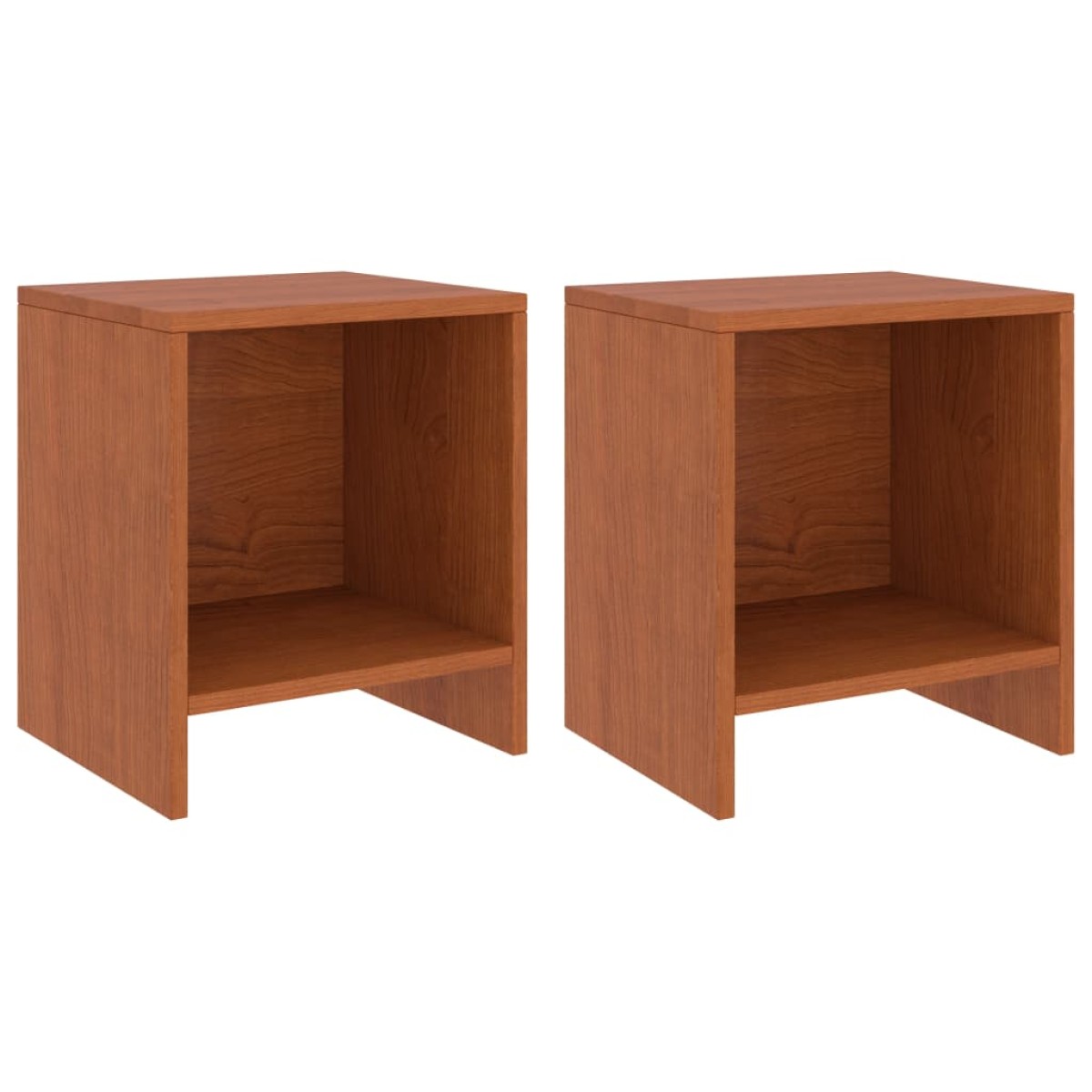 vidaXL Κομοδίνα 2 τεμ. Καφέ Μελί 35 x 30 x 40 εκ. Μασίφ Ξύλο Πεύκου