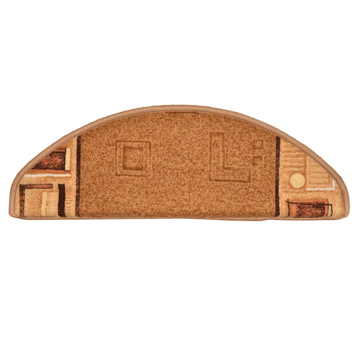 vidaXL Πατάκια Σκάλας Αυτοκόλλητα 15 τεμ. Μπεζ 65 x 21 x 4 εκ.