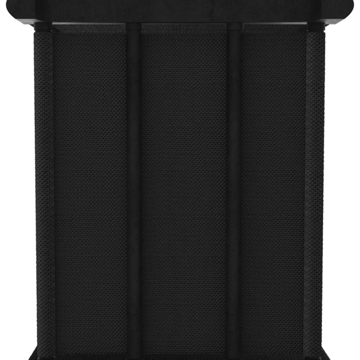 vidaXL Ραφιέρα με 4 Κύβους Μαύρη 69 x 30 x 72,5 εκ. Υφασμάτινη