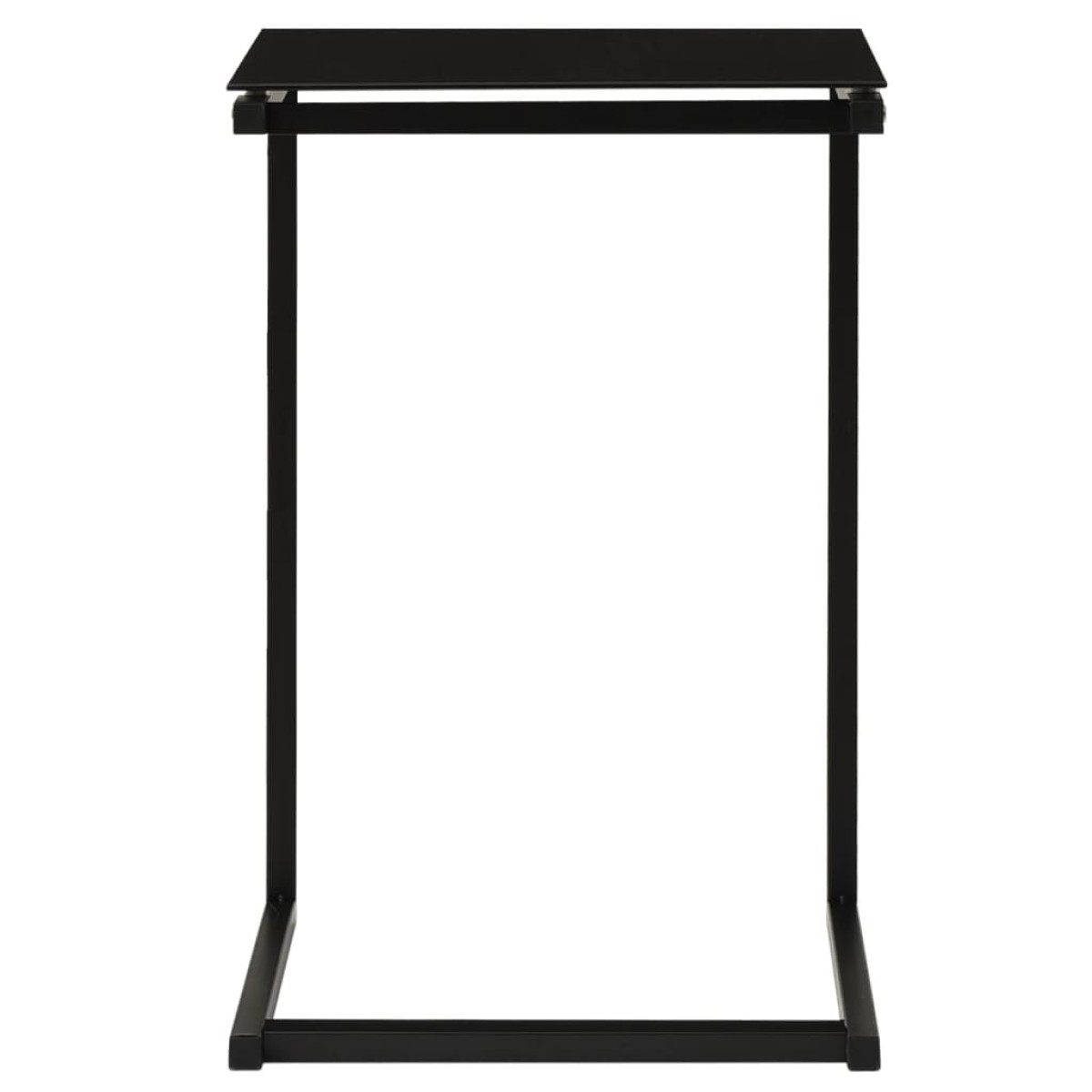 vidaXL Τραπέζι Κονσόλα Μαύρο 40 x 40 x 60 εκ. από Ψημένο Γυαλί