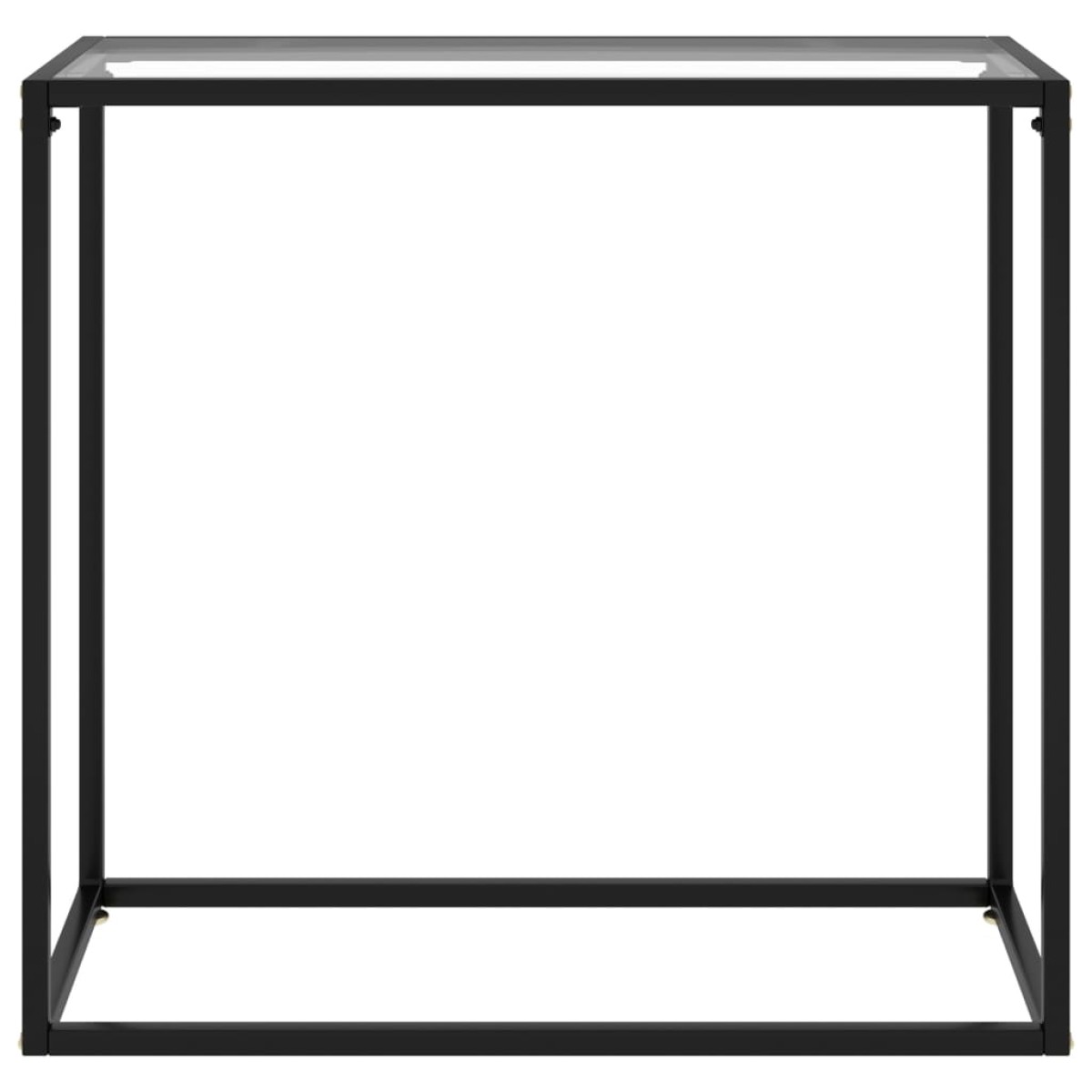 vidaXL Τραπέζι Κονσόλα Διαφανές 80 x 35 x 75 εκ. από Ψημένο Γυαλί