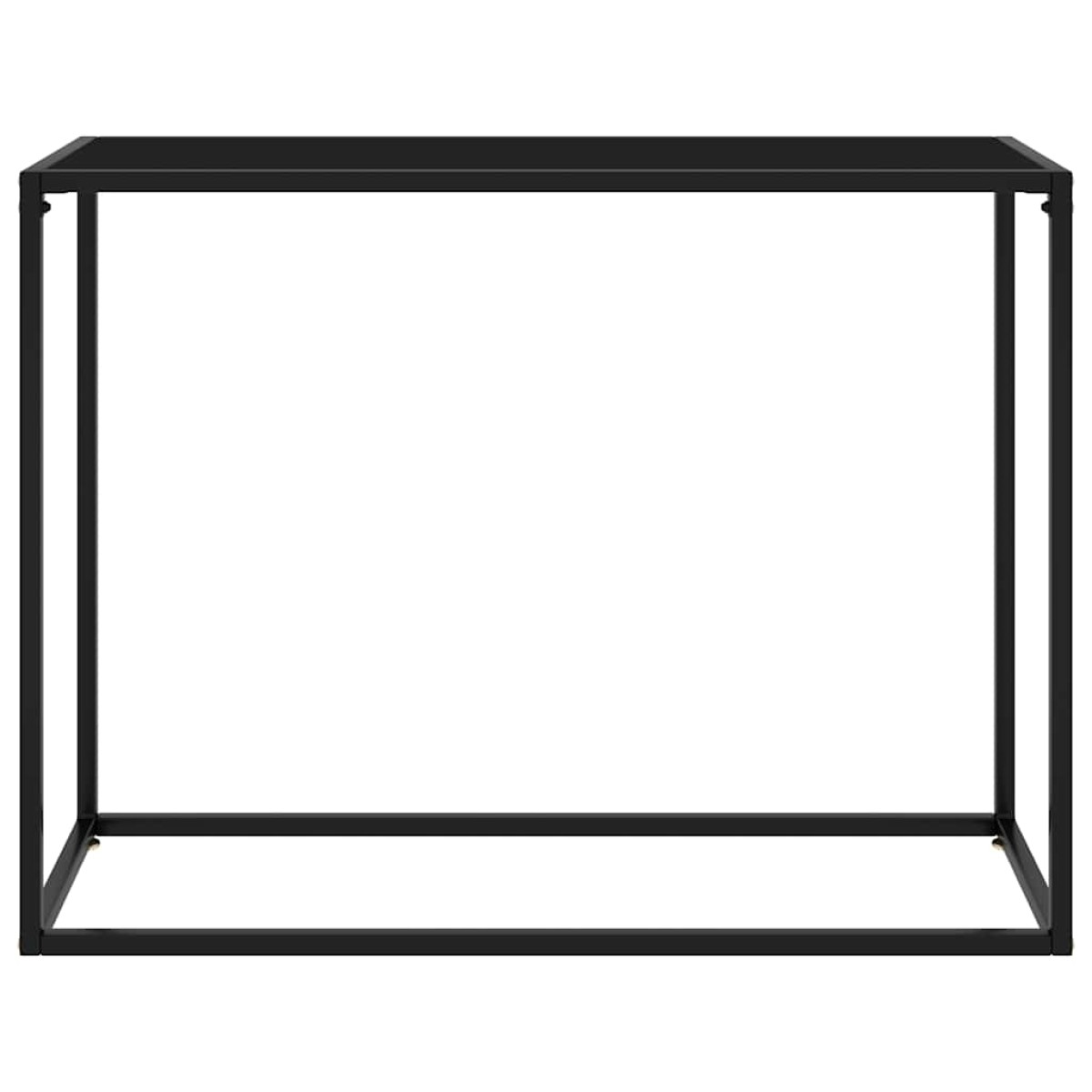 vidaXL Τραπέζι Κονσόλα Μαύρο 100 x 35 x 75 εκ. από Ψημένο Γυαλί