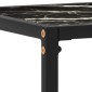 vidaXL Τραπέζι Κονσόλα Μαύρο 100 x 35 x 75 εκ. από Ψημένο Γυαλί