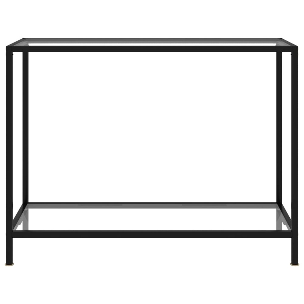 vidaXL Τραπέζι Κονσόλα Διαφανές 100 x 35 x 75 εκ. από Ψημένο Γυαλί