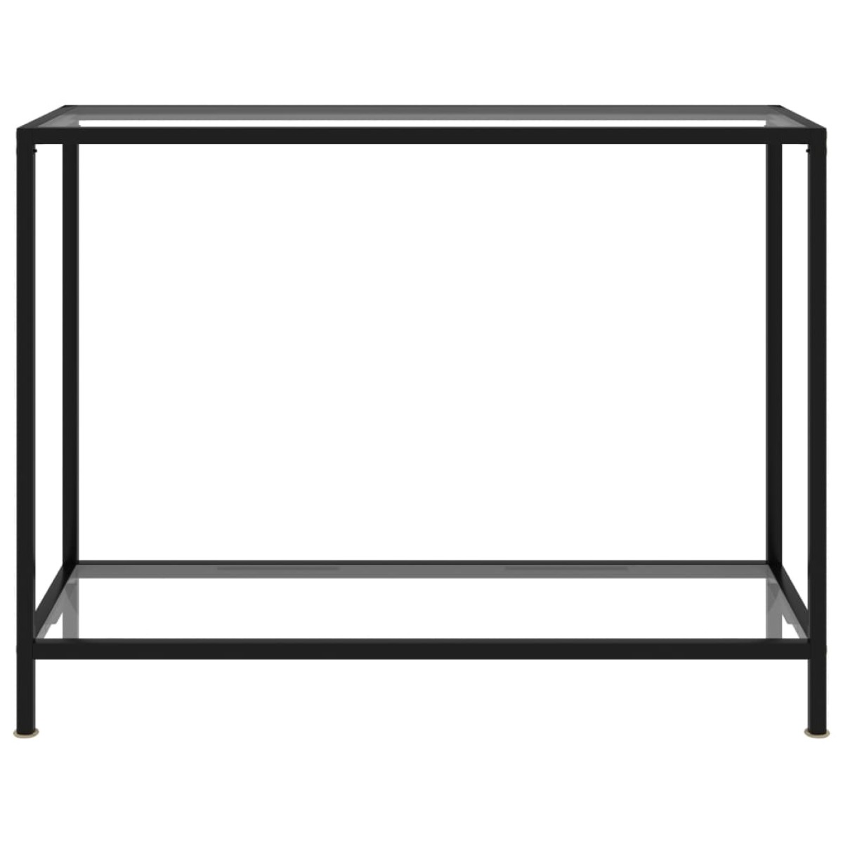 vidaXL Τραπέζι Κονσόλα Διαφανές 100 x 35 x 75 εκ. από Ψημένο Γυαλί