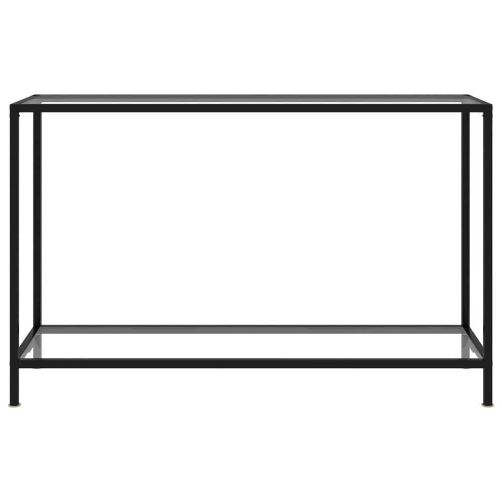 vidaXL Τραπέζι Κονσόλα Διαφανές 120 x 35 x 75 εκ. από Ψημένο Γυαλί